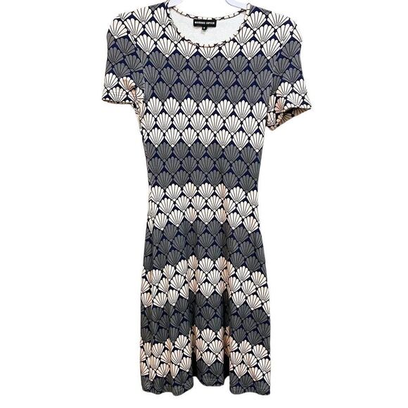 MARKUS LUPFER Shell Star Stripe Heidi Swing T-Shirt Dress Size Small - Picture 4 of 10